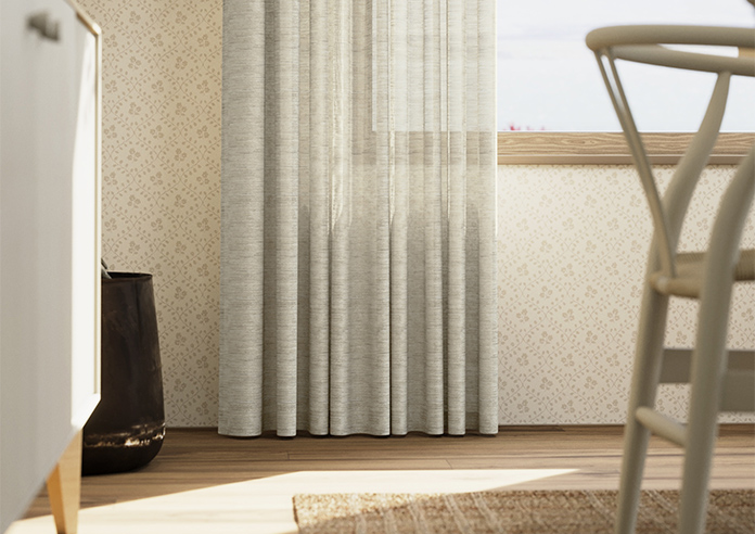 Sahara Voile, Metallic Sand - Made to Measure Curtains - Image 5